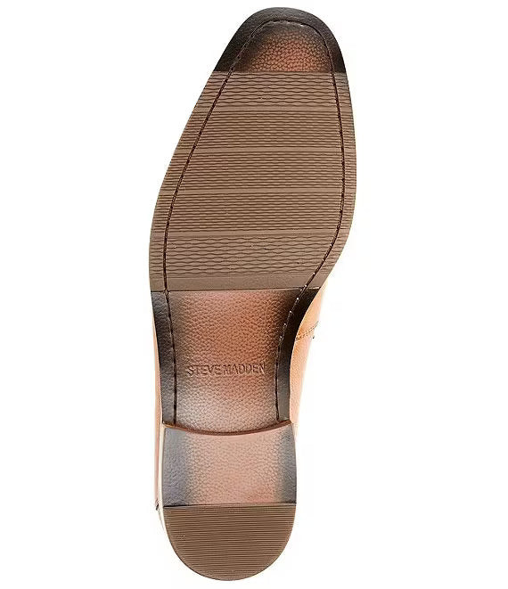 Steve Madden Men's Caspin Bit Dress Loafers  Color Tan Leather Size 11