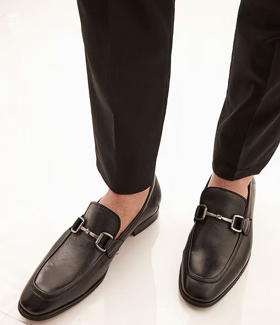 Steve Madden Men's Caspin Bit Dress Loafers  Color Black Size 10