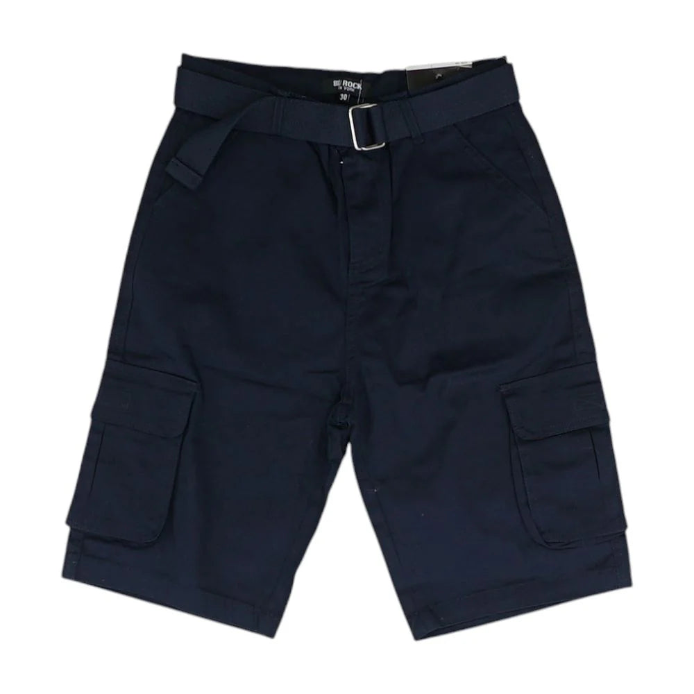 Blu Rock Men's Flex Stretch Cargo Shorts Navy Size 34