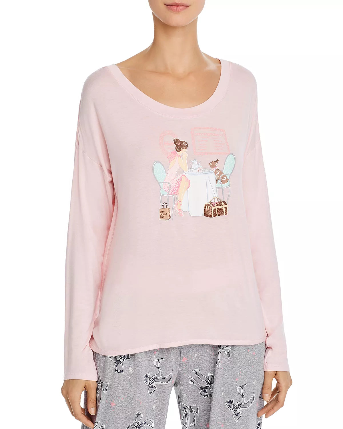 Jane & Bleecker Women's Long Sleeve Top Color Pink Size XS