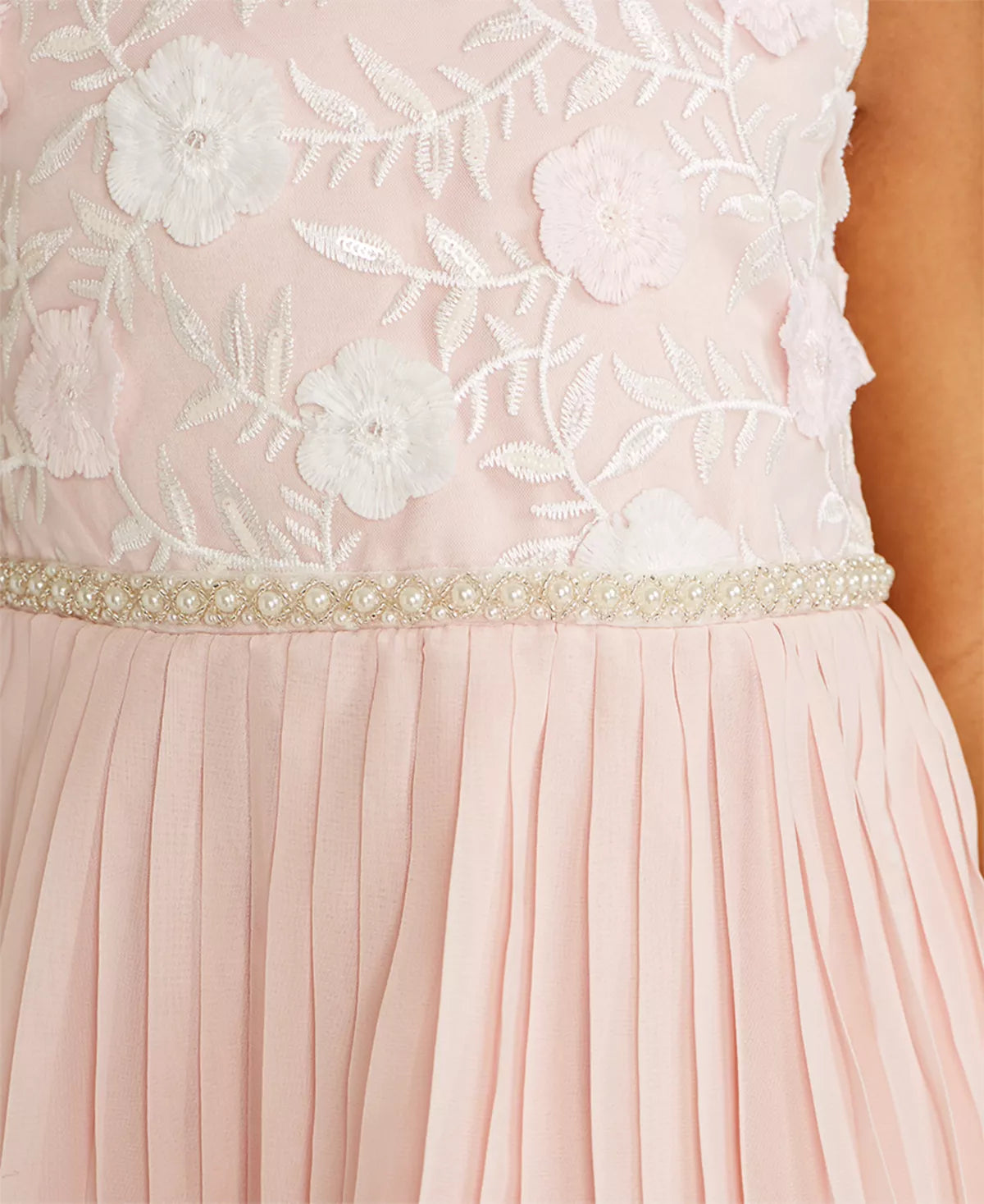 Rare Editions Toddler Girls Embroidered Pleated Dress Color Pink Size 3T