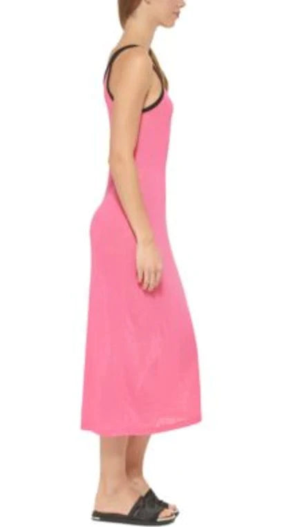DKNY Double-Strap Dress Cover-Up Color Neon Pink Size M
