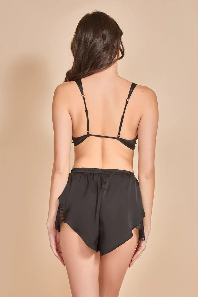 Hauty Women's 2 Piece Slipping Away Bra Set Black Size S