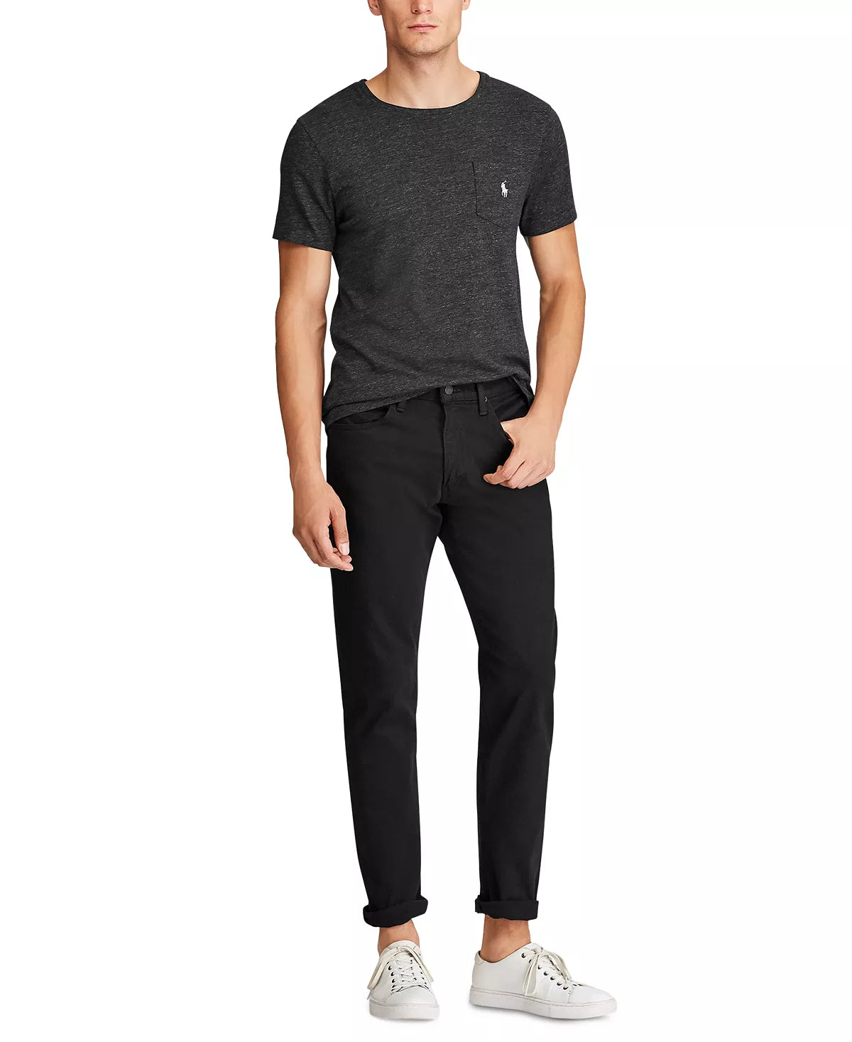 Polo Ralph Lauren Men's Hampton Relaxed Straight-Fit Jeans Color Hudson Black W48xL30