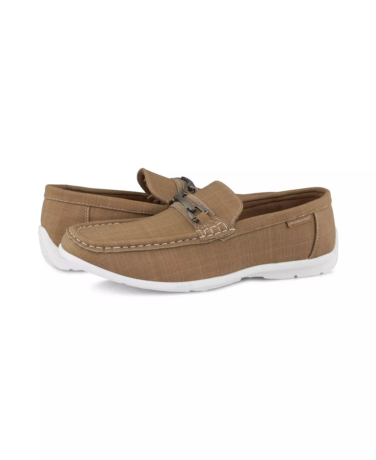 AKADEMIKS Men's Moccasin Loafers Color Tan Size 10M