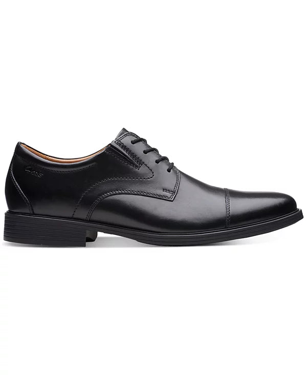 Clarks Men's Whiddon Cap-Toe Oxfords Black Size 7