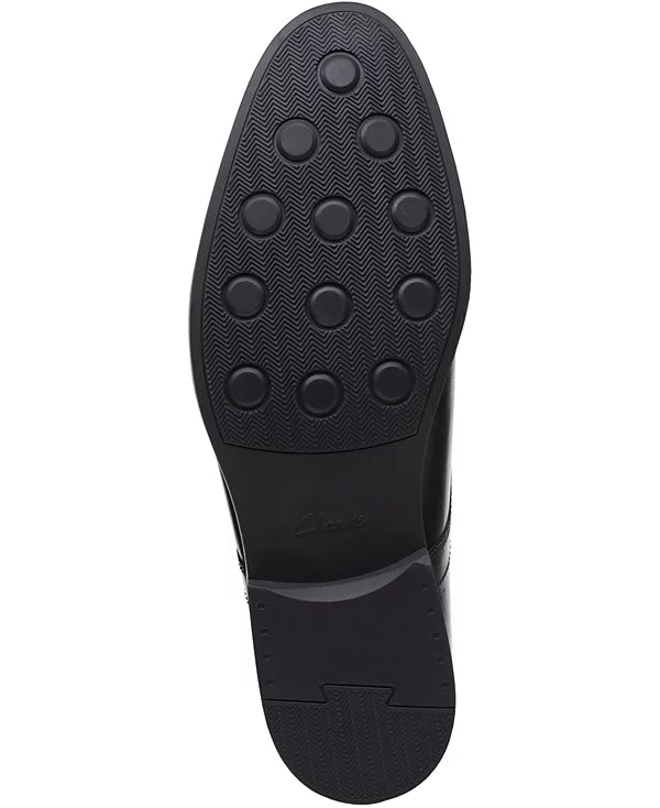 Clarks Men's Whiddon Cap-Toe Oxfords Black Size 7