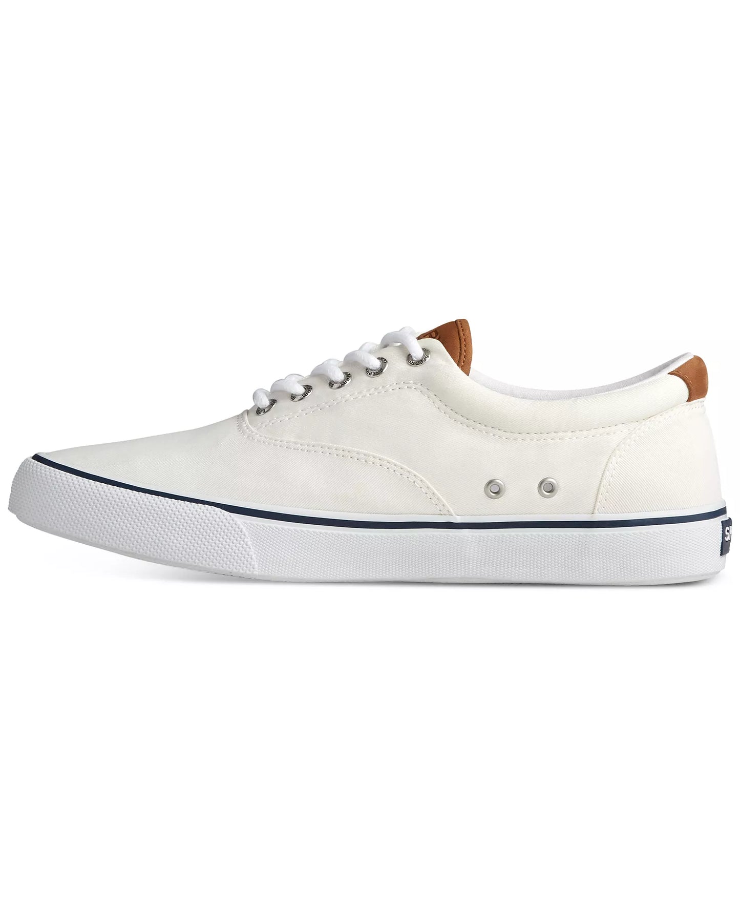 Sperry Men's Striper II CVO Core Canvas Sneakers White Size 8