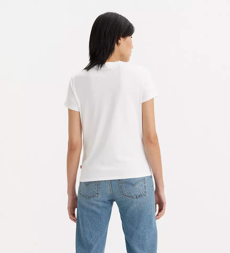 Levi's Women's Logo Perfect Tee Shirt Color White Size L