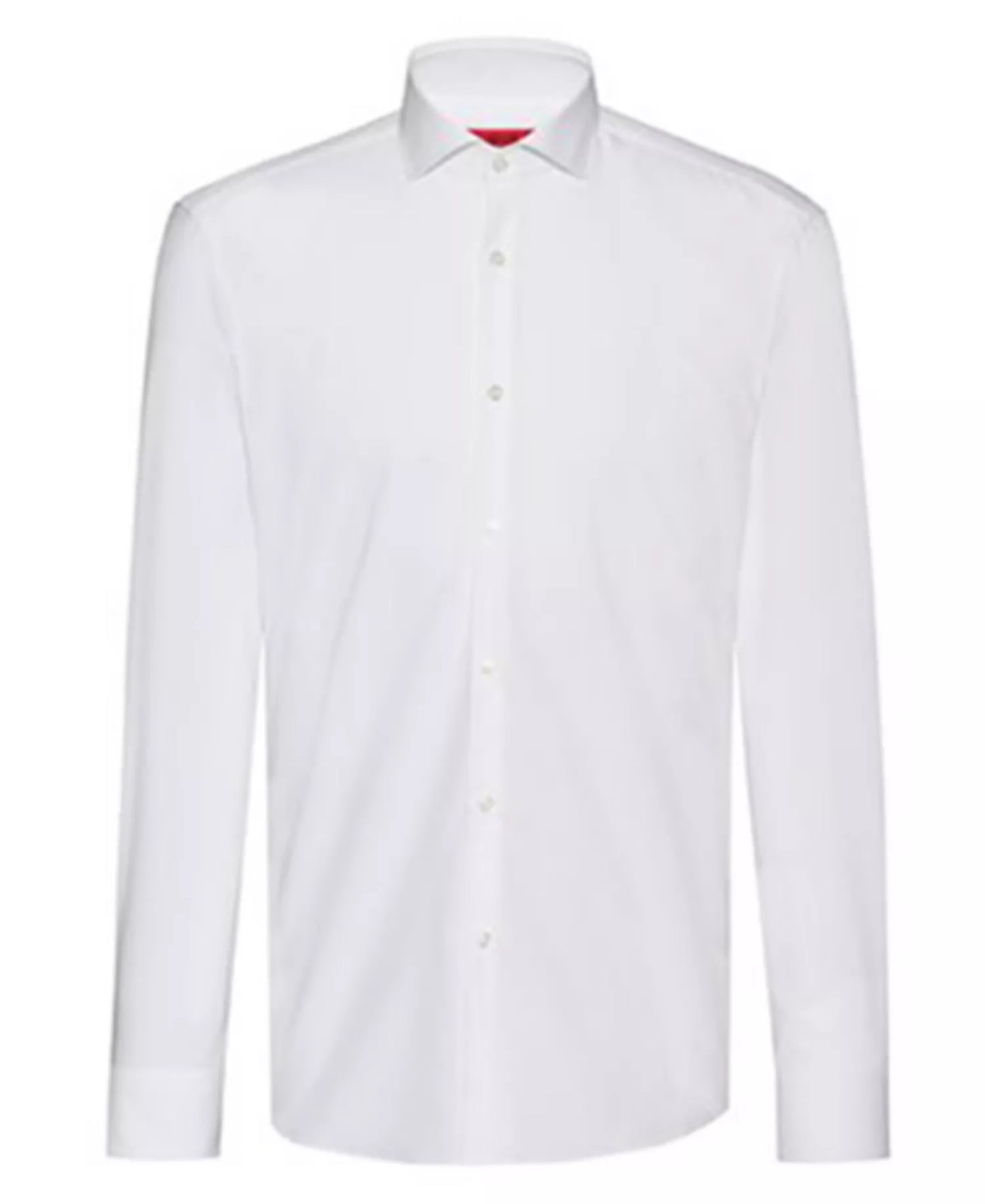 Hugo Boss Men's Slim-Fit Solid Dress Shirts White 15.5
