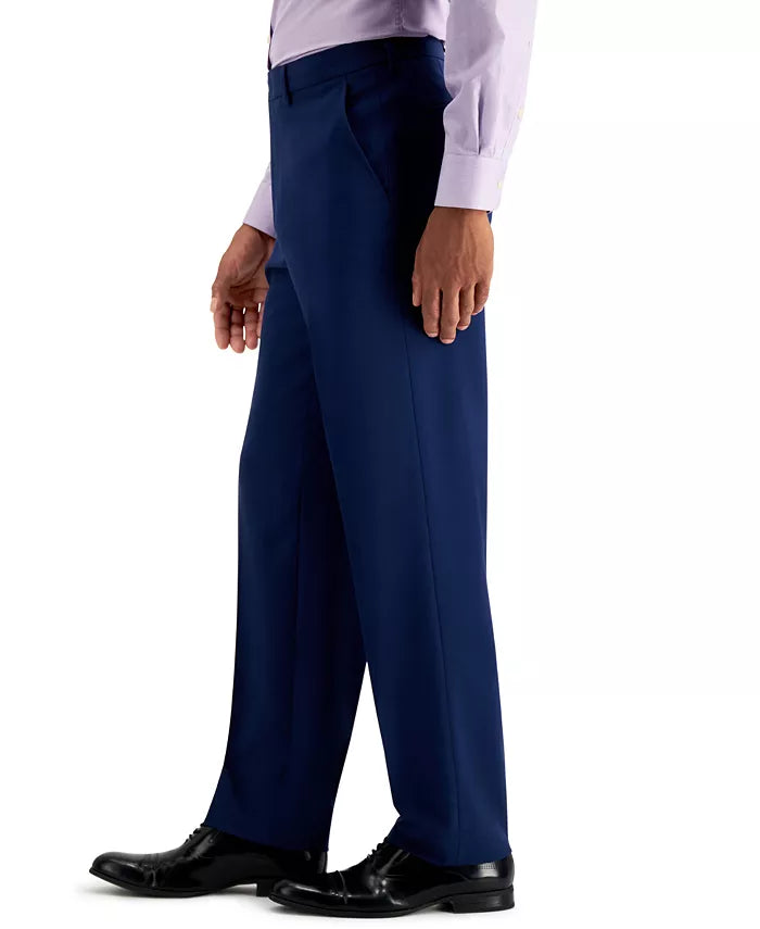 Nautica Men's Modern-Fit Bi-Stretch 2-Pc Suit Color Blue Solid Size 52R 47 Waist