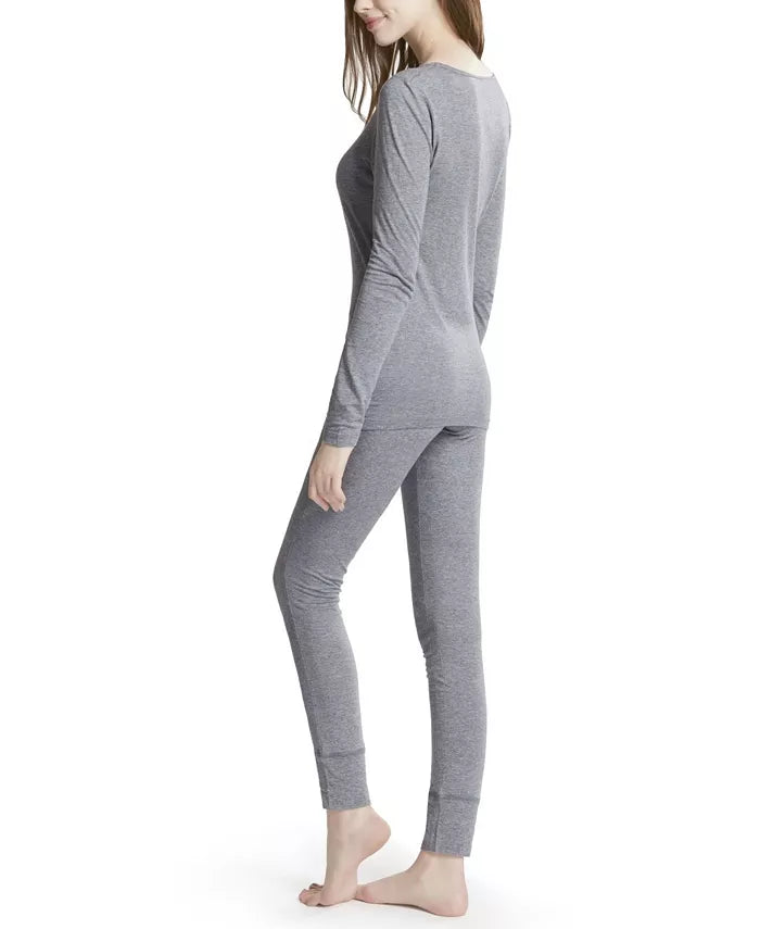 INK+IVY Women's Top with Legging Loungewear Set Charcoal Size M