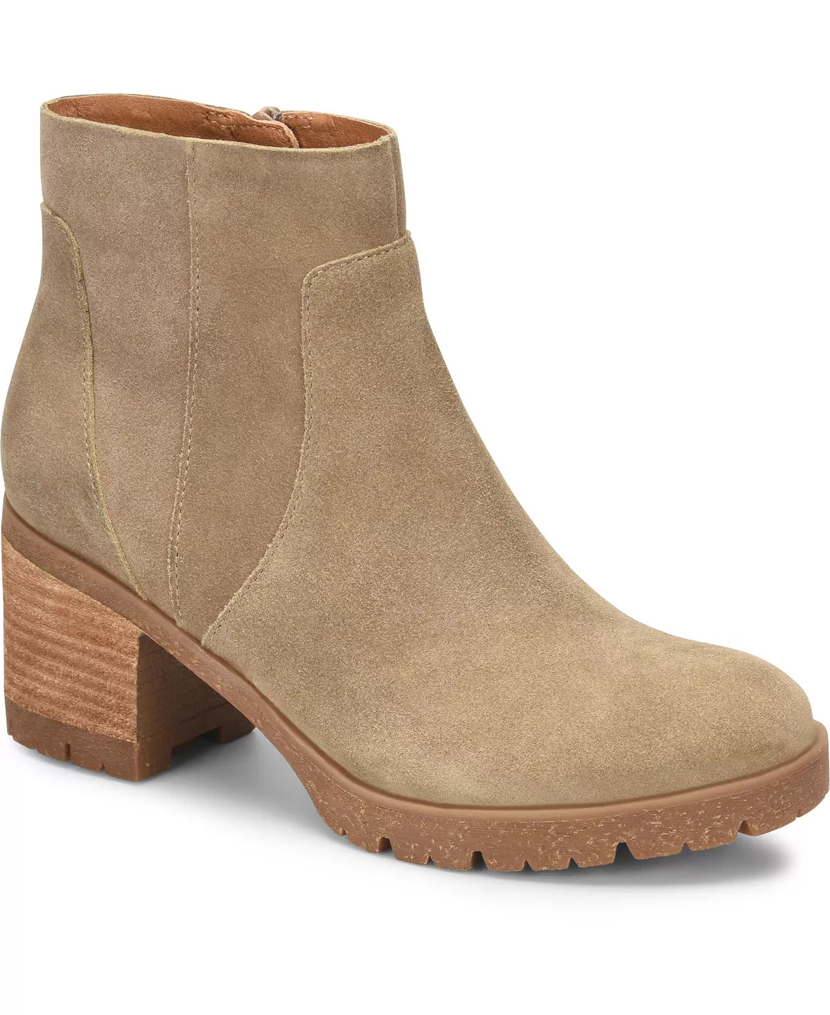 KORKS Women's Esmerelda Lug Sole Booties Color Taupe Size 10M