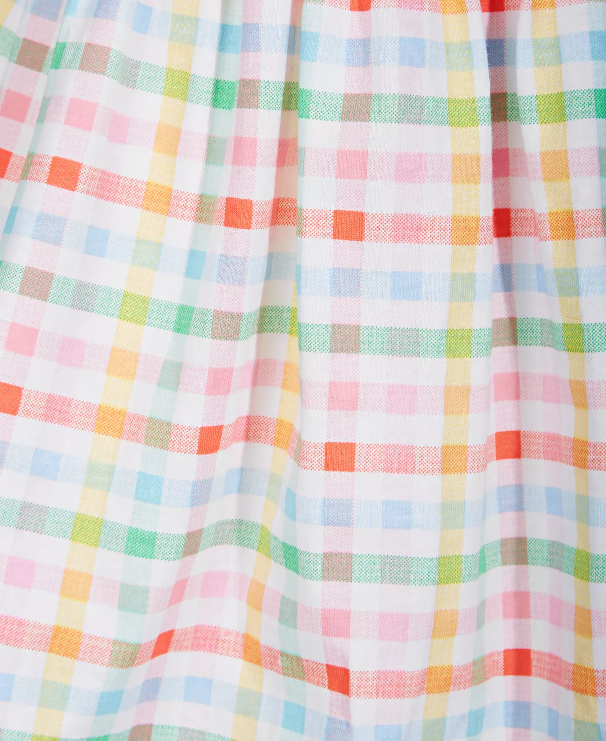 First Impressions Baby Girls Rainbow Gingham Cotton Dress Color Bright White Size 24 months