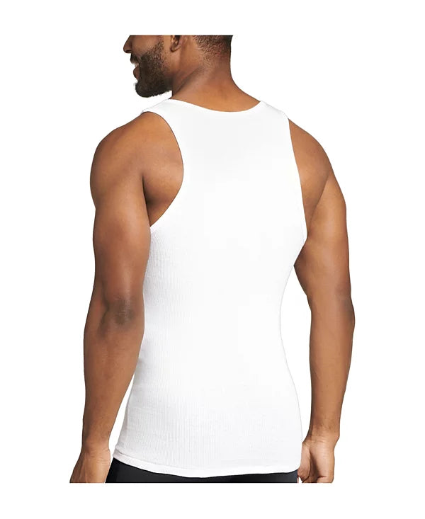 Jockey Men's 4-Pack Cotton Tank Tops White Size L
