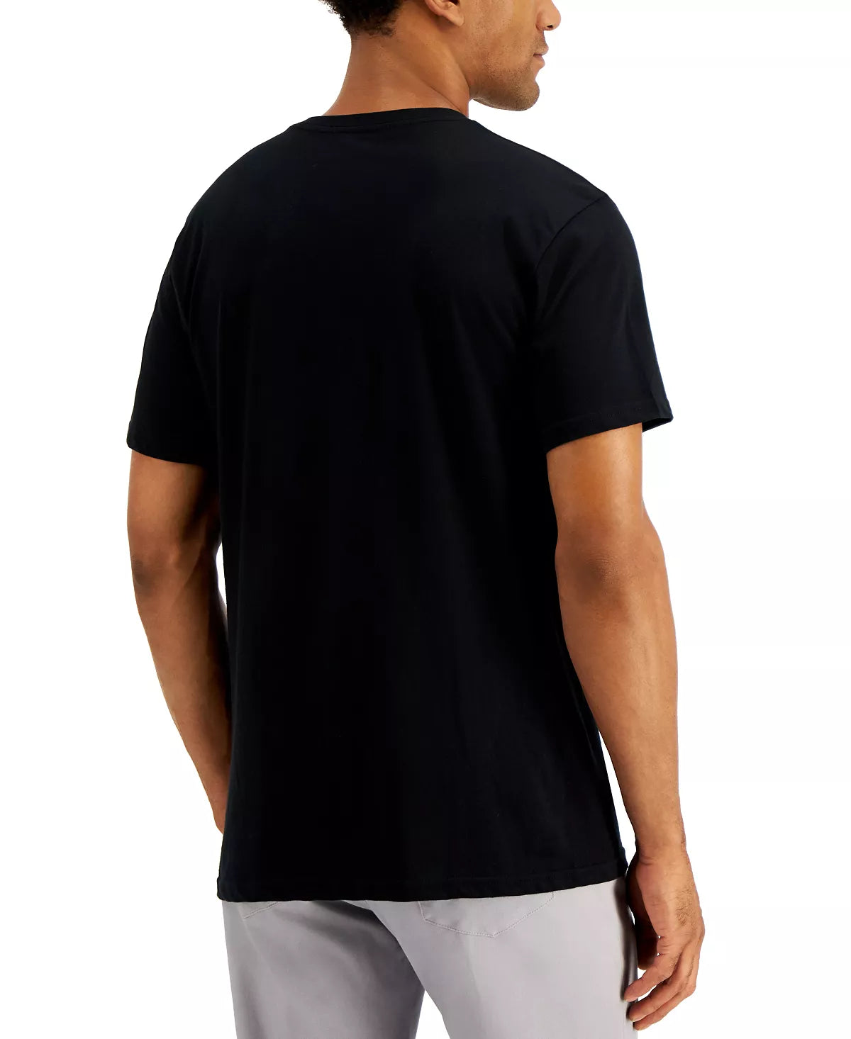 Alfani Men's Combed Cotton V-Neck T-Shirt 3-Pk Color Black Size S
