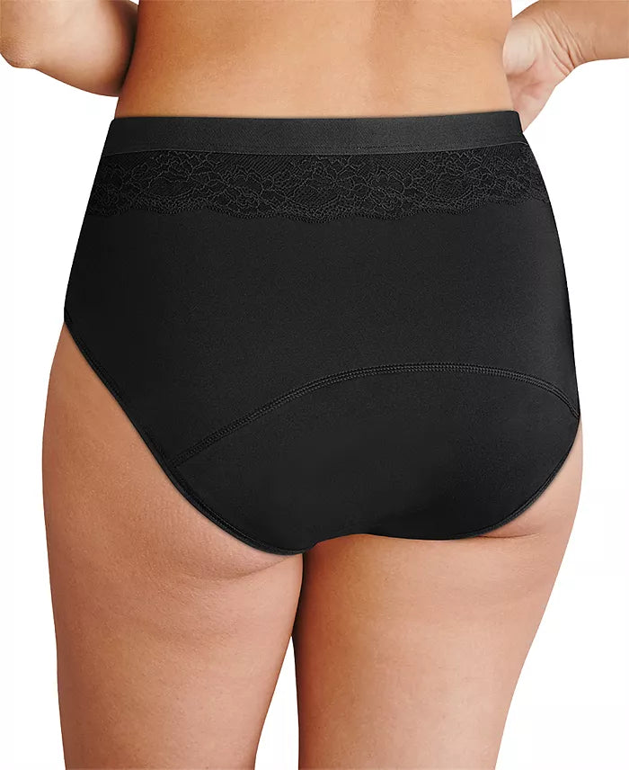 Bali Leak Protection Hi-Cut Brief Period Underwear Purple Size 7