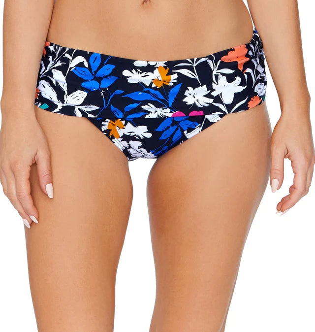 Island Escape Women's Tahiti Bikini Bottoms Color Cali Bloom Multi Size 8