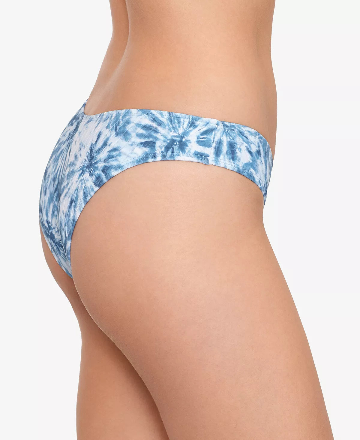 Salt Cove Juniors Tie-Dyed Ribbed Scoop Hipster Bottoms Color Midnight Blue Size XS