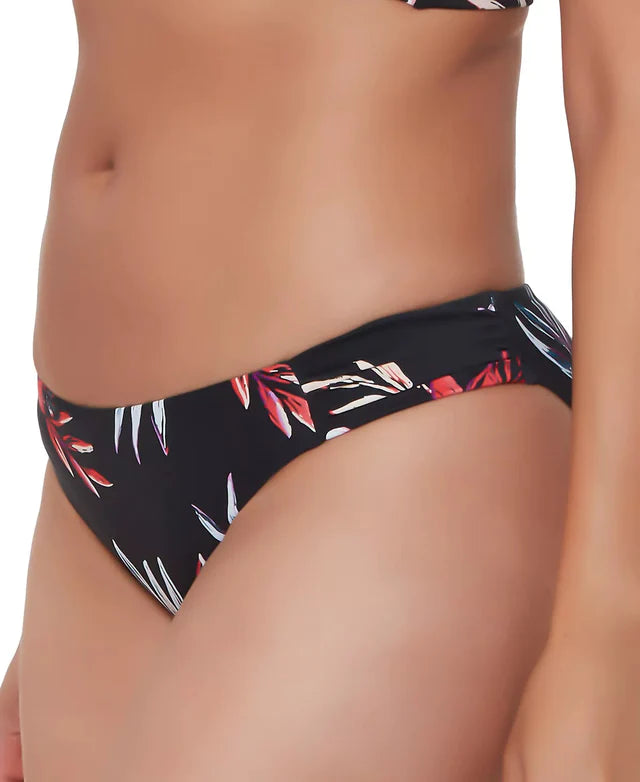 Bar III Floral-Print Hipster Bikini Bottoms Color Black Multi Size M