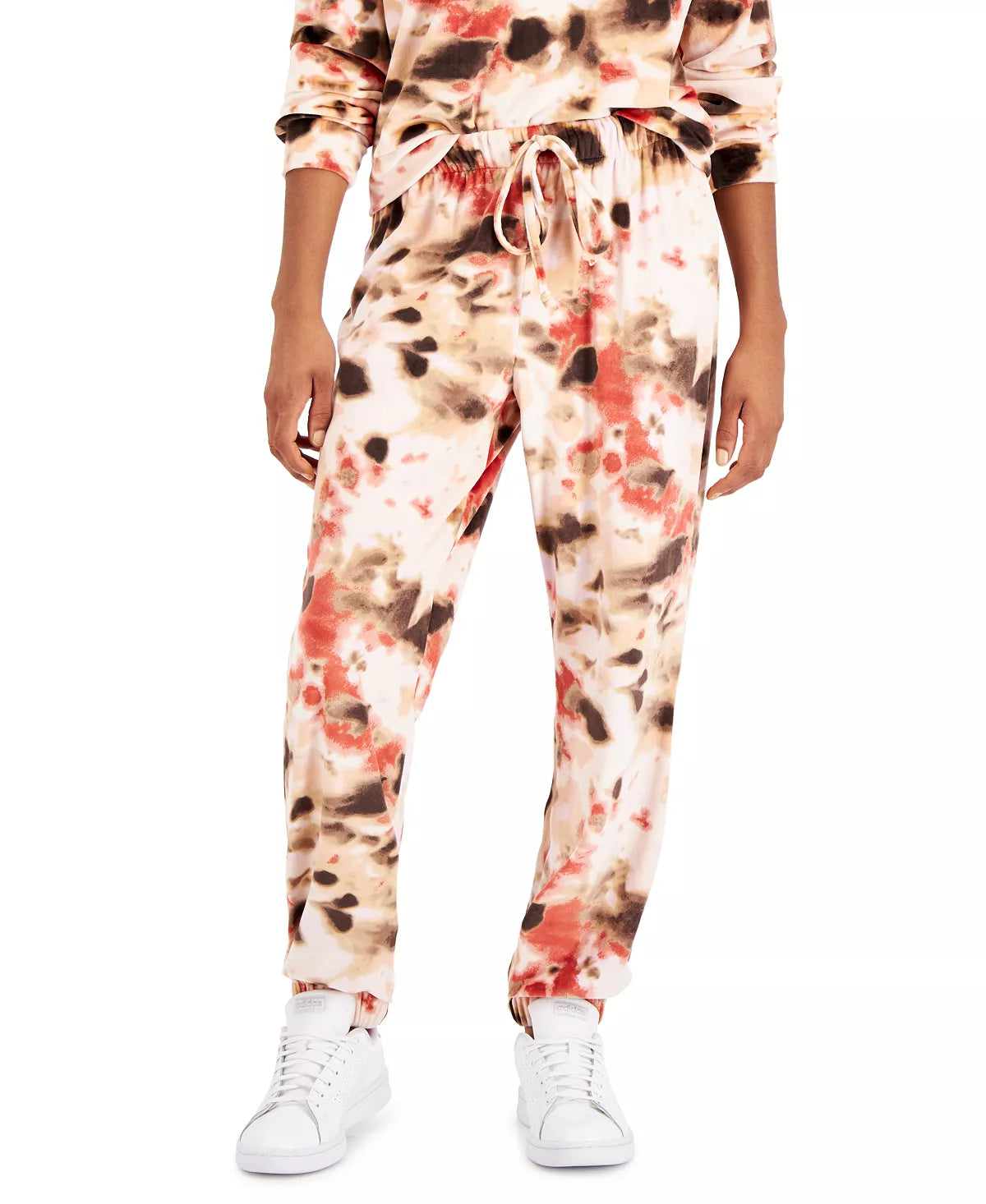 Love, Fire Juniors Velour Joggers Color Orchid Tie Dye Size XS