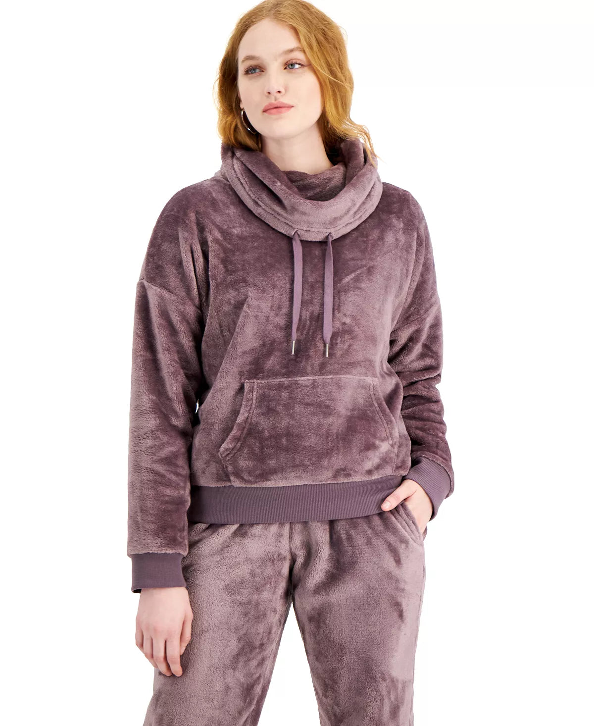 Hippie Rose Juniors Cowl-Neck Sweatshirt Color Moonscape Size L