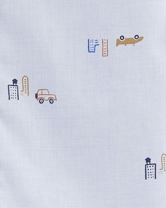 Carters Baby 2-Piece Button-Front Shirt & Khaki Pant Set Color Print Size Newborn