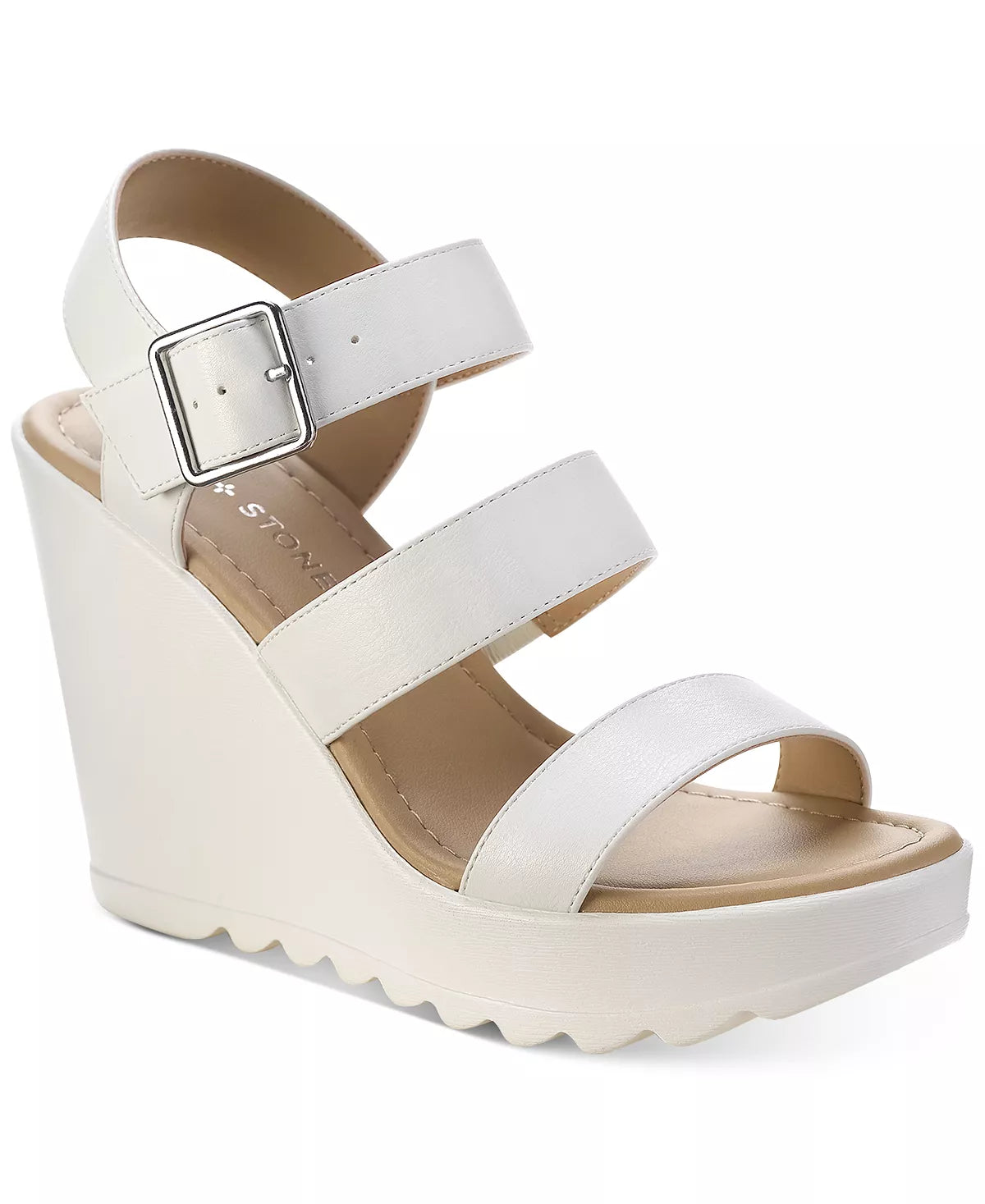 Sun+Stone Women's Siennaa Wedge Sandals Color White Size 8.5M