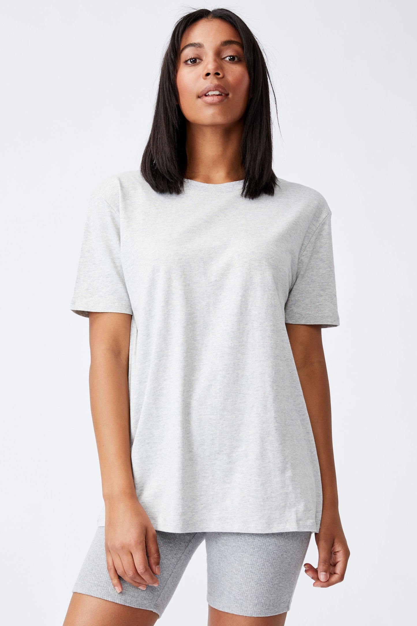 COTTON ON Women's The Oversized Dad T-Shirt Color Gray Size S