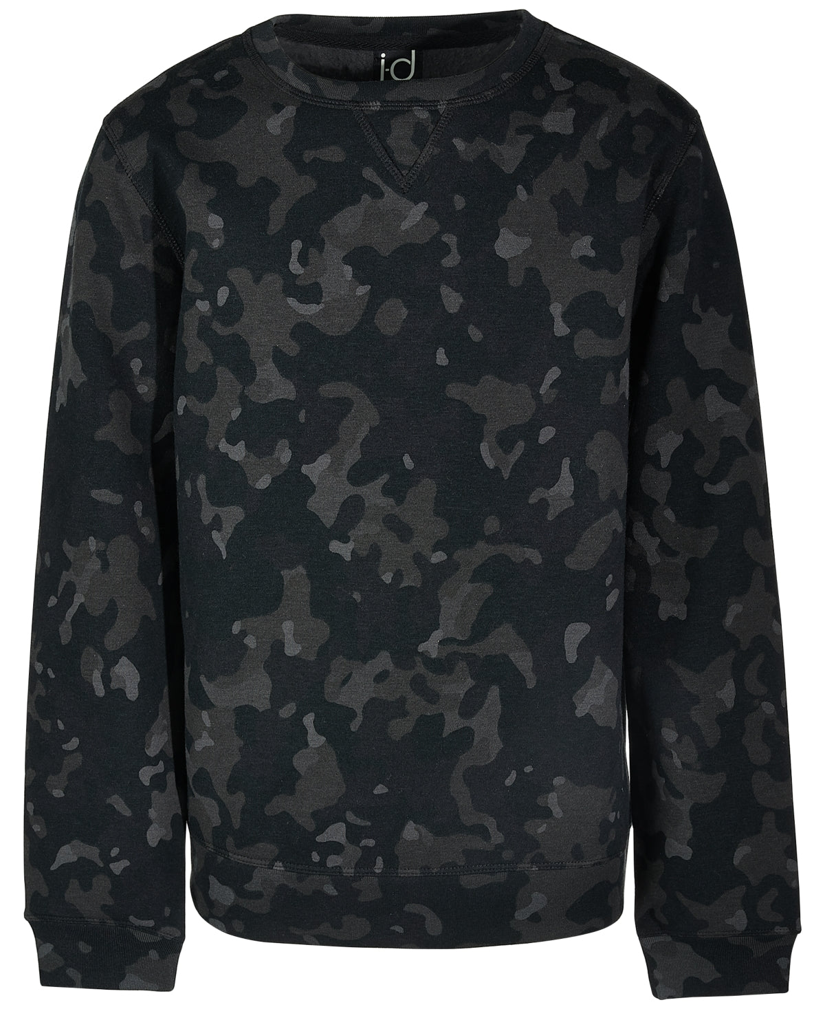 ID Ideology Boys Camo-Print Sweatshirt Color Deep Black Size 6