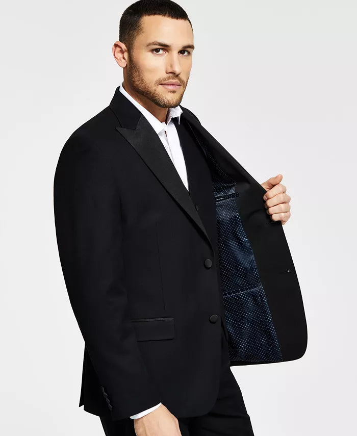 Alfani Men's Classic-Fit Stretch Tuxedo Jacket Color Black Size 42R