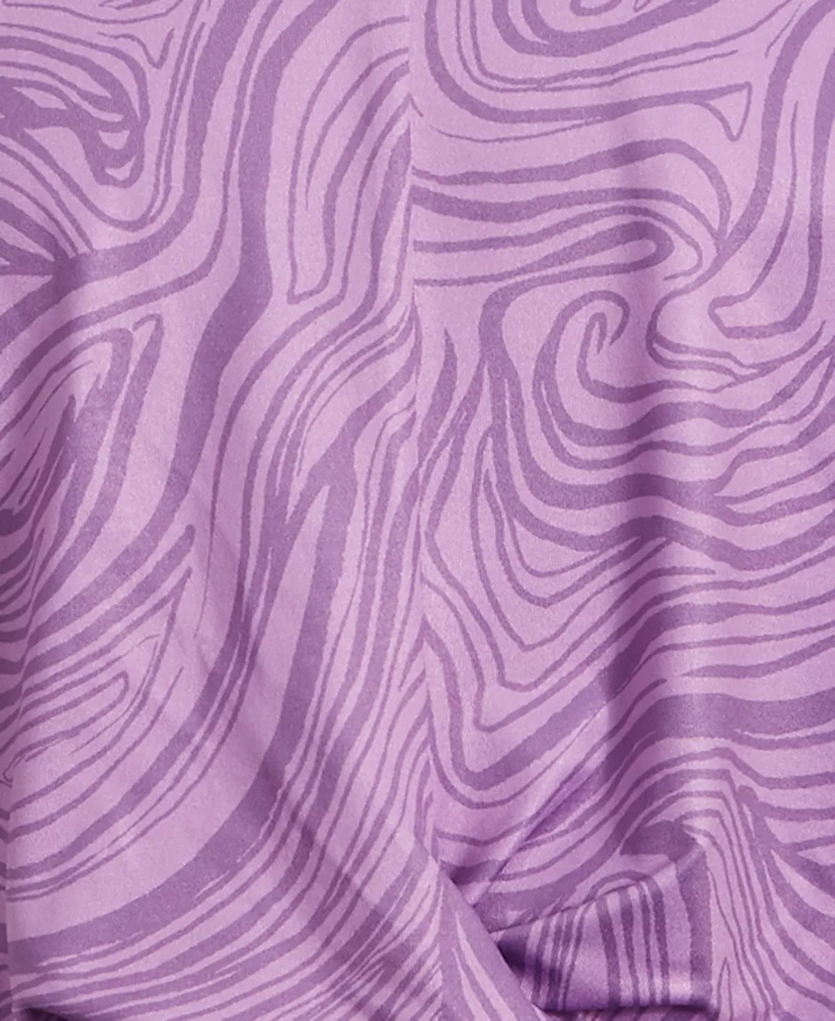 ID Ideology Girls Twist-Front Top Color Violet Tulle Size M (10-12)