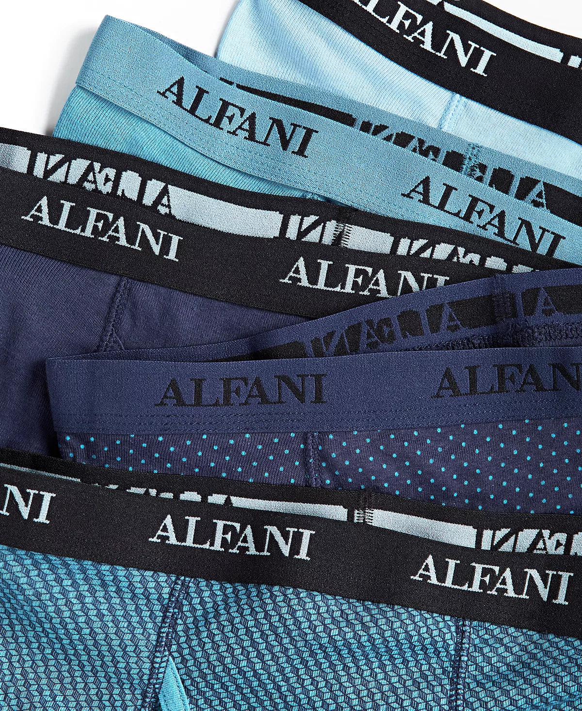 ALFANI Men's 5-Pk. Boxer Briefs Color Blue Size S