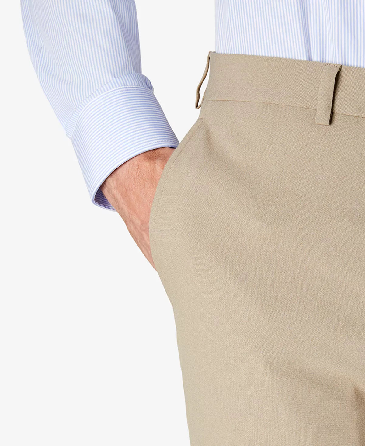 Lauren Ralph Lauren Men's Classic-Fit Solid Flat-Front Dress Pants Color Tan Solid W36xL34