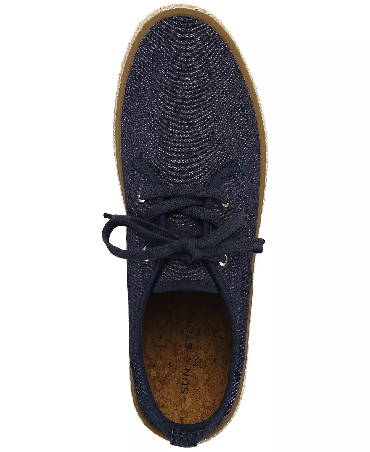 Sun + Stone Men's Zane Espadrille Sneaker Color Navy Size 9.5M