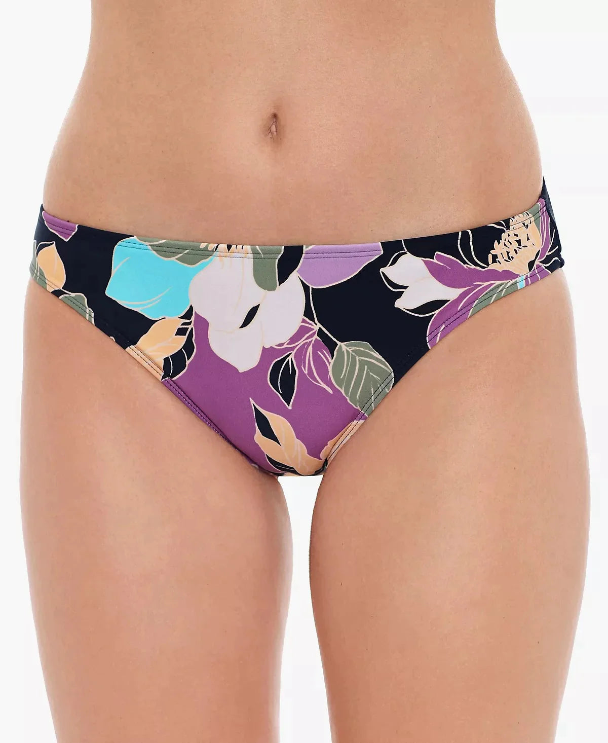 Salt Cove Juniors Midnight Bloom Hipster Bikini Bottoms Color Black Multi Size S