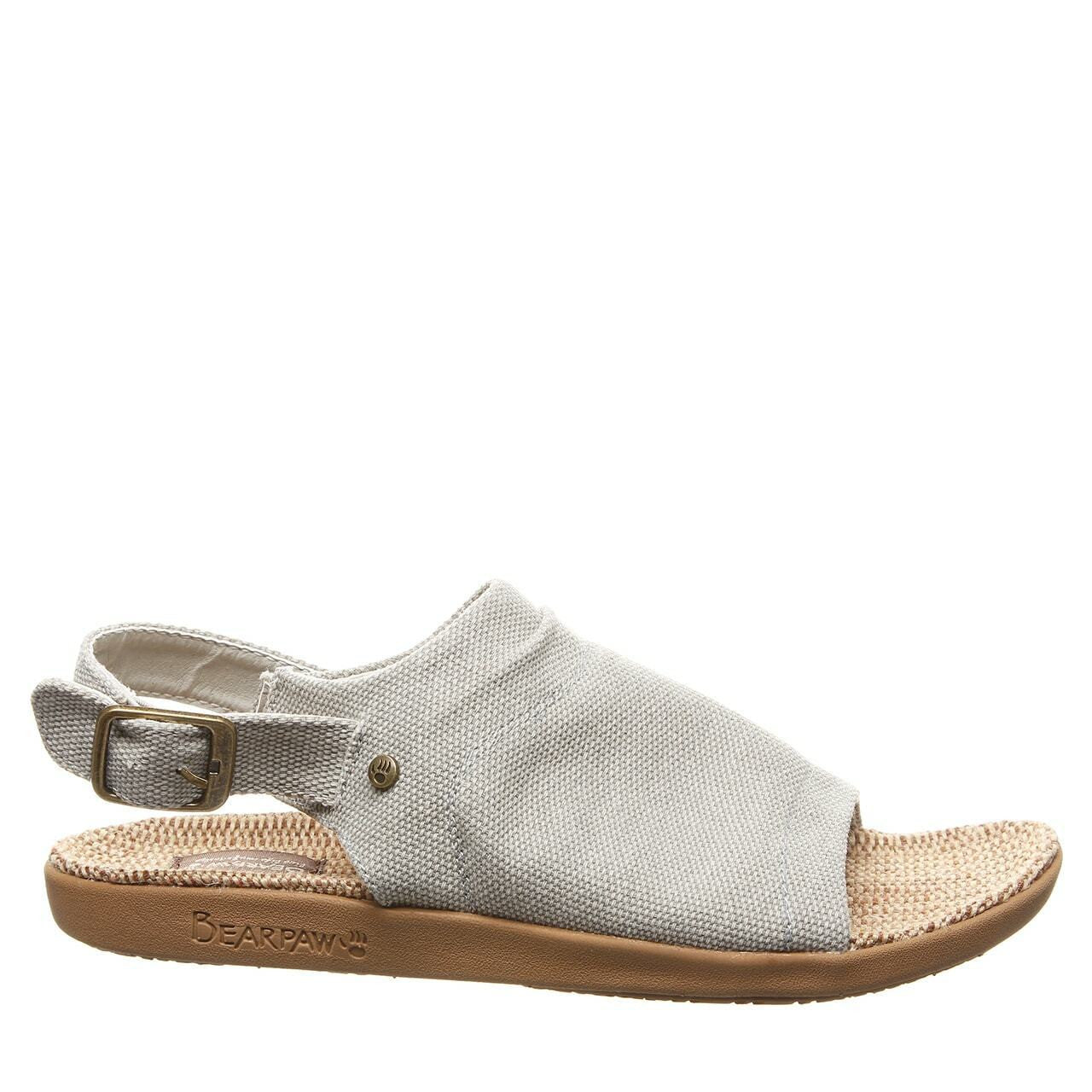 BEARPAW Women's Duran Sandals Color Linen Size 5M