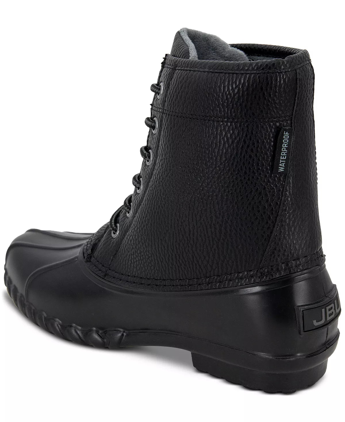 JBU by Jambu Men's Maine Waterproof Round Toe Lace-Up Duck Boot Color Black Size 10