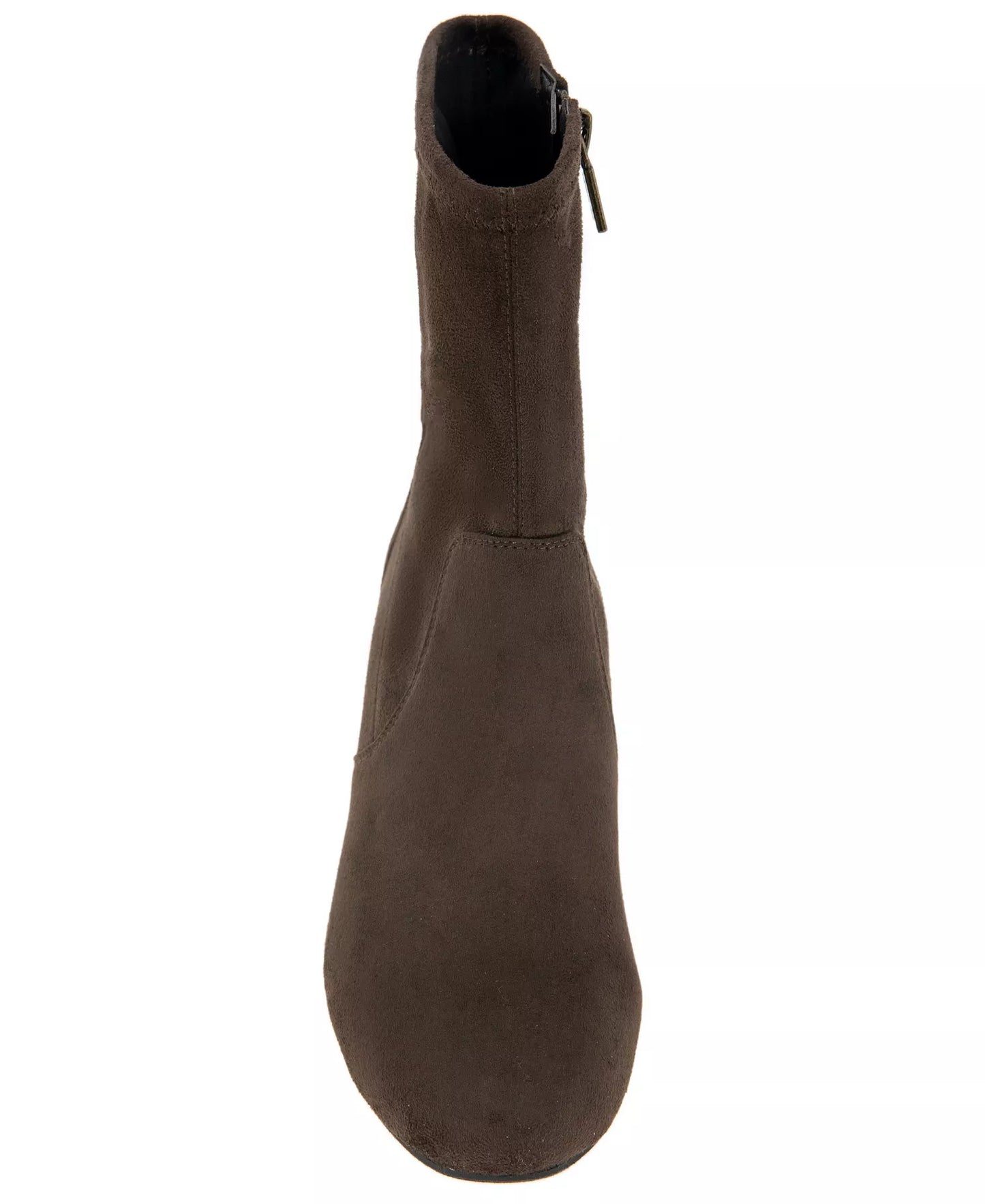 Kenneth Cole Reaction Women's Road Stretch Block Heel Booties Chocolate Size 9
