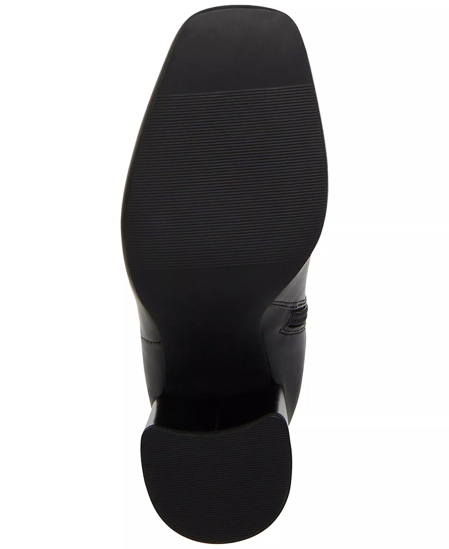 Steve Madden Women's Ally Block-Heel Tall Boots Black Leather Size 10