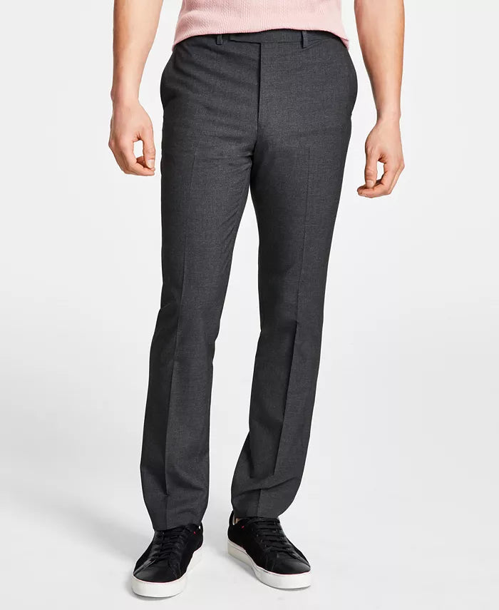 DKNY Men's Modern Fit High Performance Suit Separates Pants Color Charcoal W36xL29