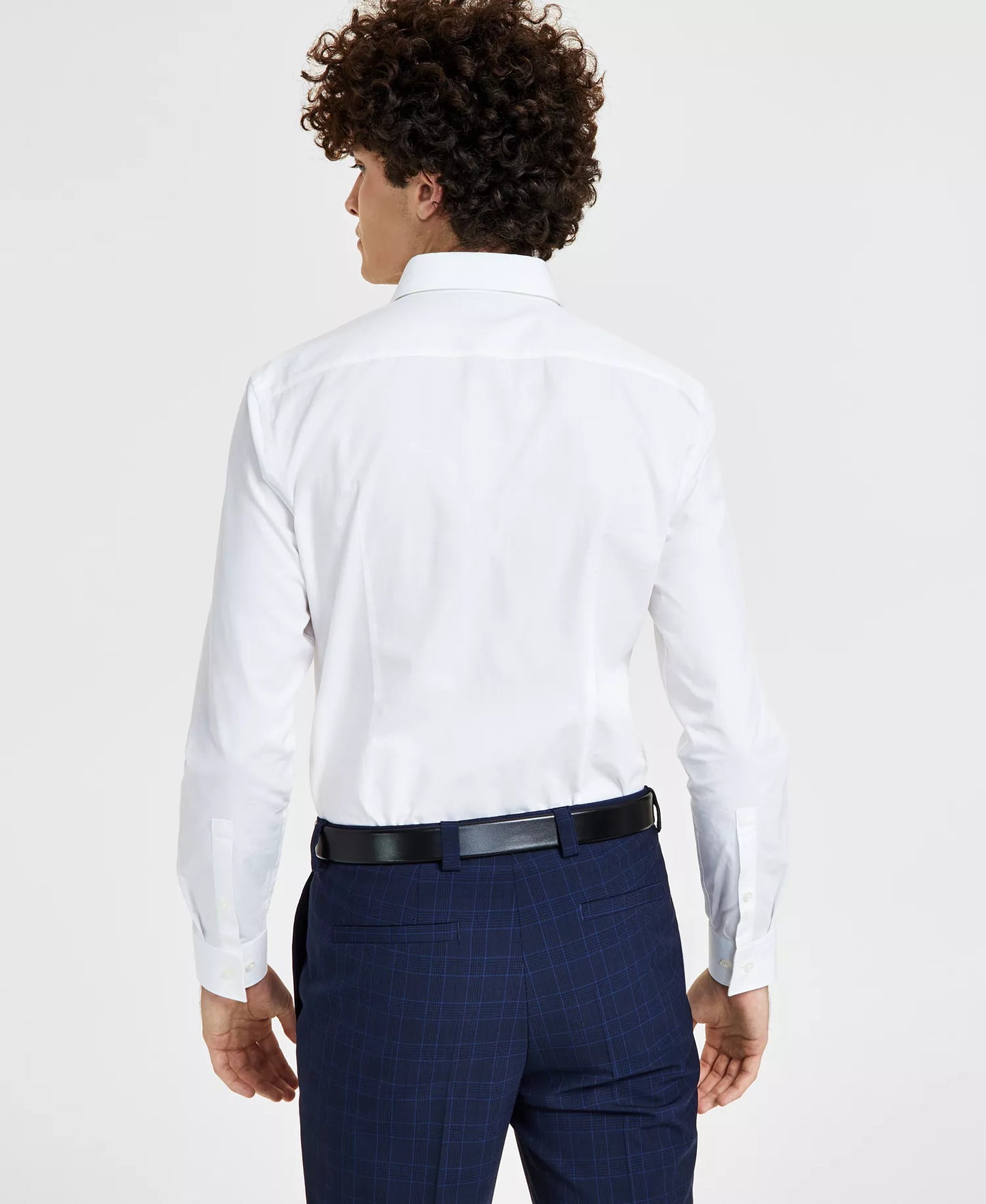 Hugo Boss Men's Slim-Fit Solid Dress Shirts White 15.5