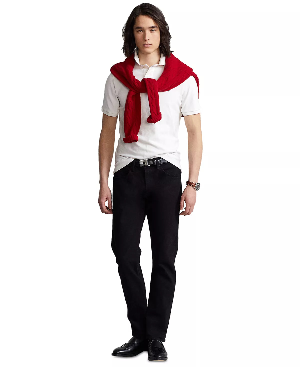 Polo Ralph Lauren Men's Hampton Relaxed Straight-Fit Jeans Color Hudson Black W48xL30