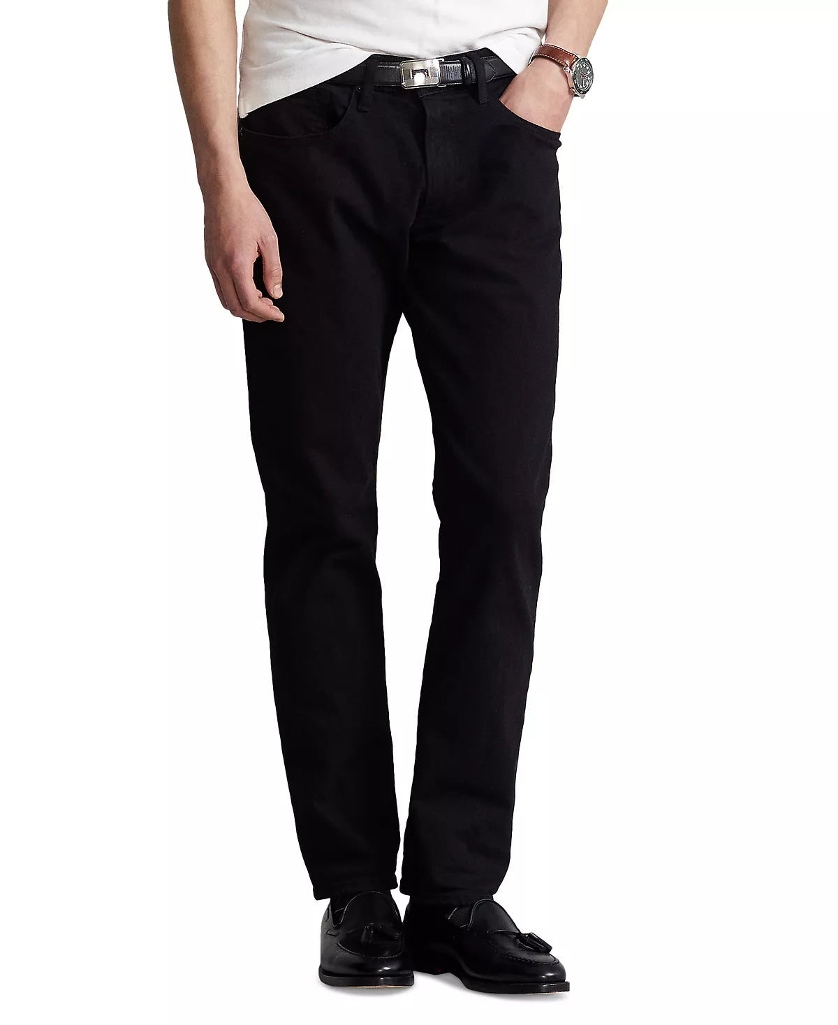 Polo Ralph Lauren Men's Hampton Relaxed Straight-Fit Jeans Color Hudson Black W48xL30