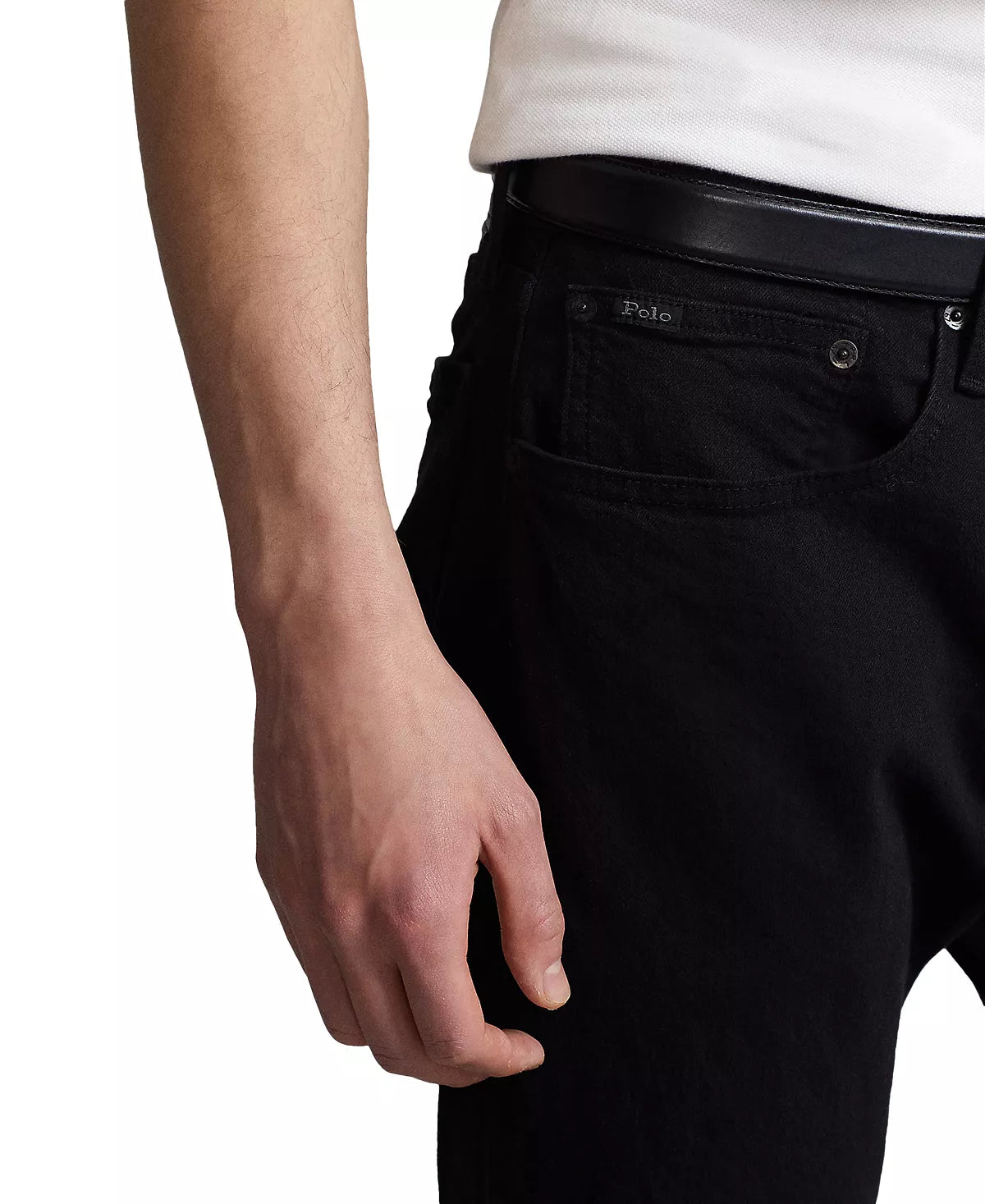 Polo Ralph Lauren Men's Hampton Relaxed Straight-Fit Jeans Color Hudson Black W48xL30