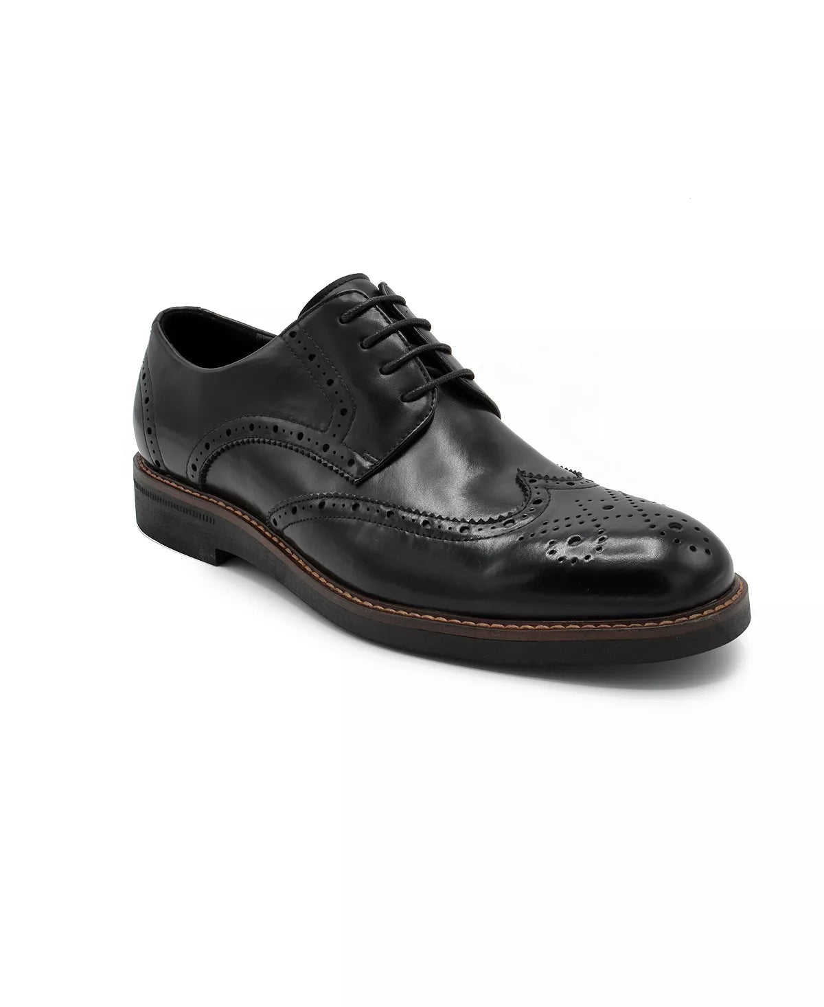 Aston Marc Men's Monaco Wingtip Dress Shoes Color Black Size 9M