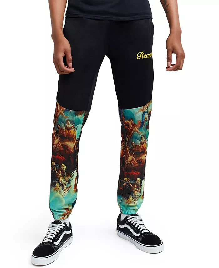 Reason Men's Big & Tall Renaissance Drawstring Joggers Multi Size 3XL