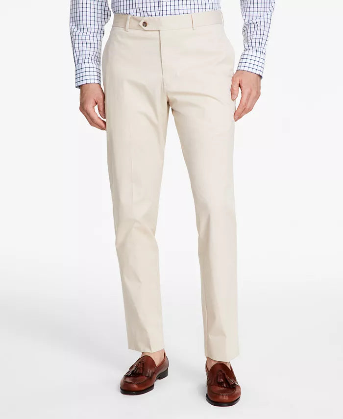 Brooks Brothers Men's Classic-Fit Stretch Solid Suit Pants Color Beige/Khaki W40xL30