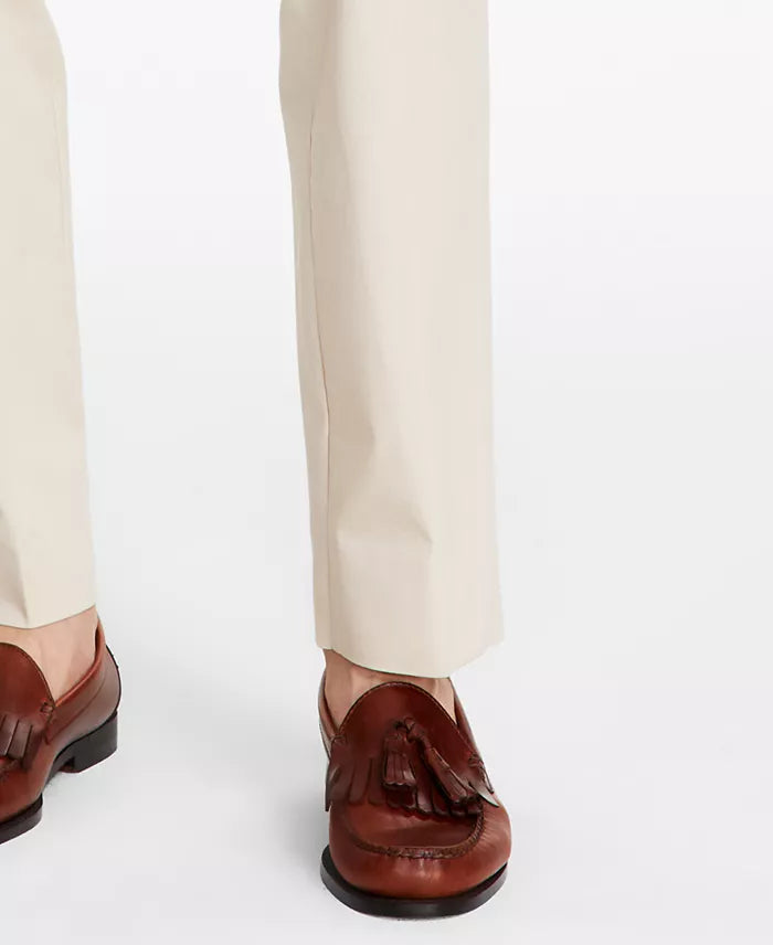 Brooks Brothers Men's Classic-Fit Stretch Solid Suit Pants Color Beige/Khaki W40xL30