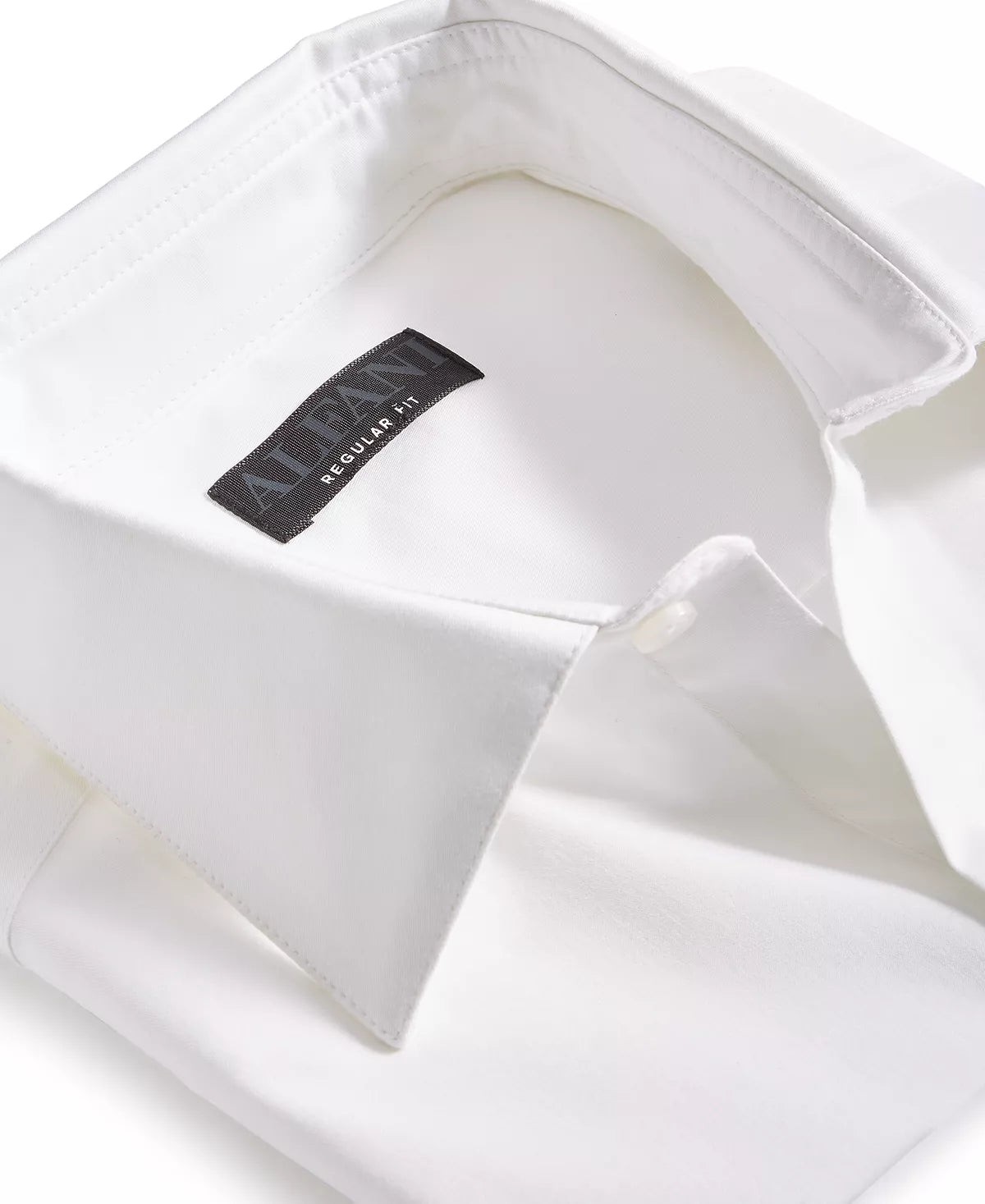 Alfani Men's Regular Fit 2-Way Stretch Dress Shirt Color Bright White Size 14-14.5 32-33